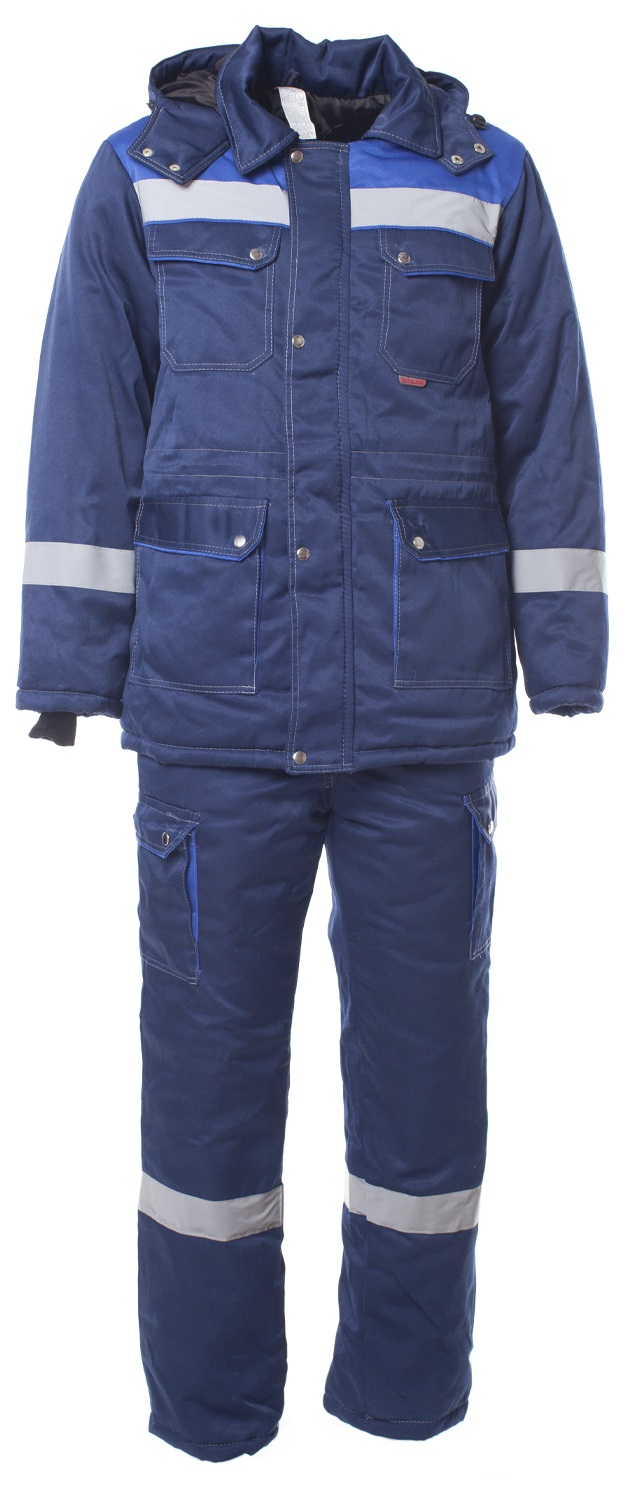 Костюм АНТЕЙ зимний с СОП с ПК (т.синий/васильковый)