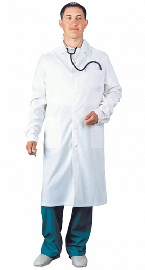 Халат рабочий БЯЗЬ (белый)