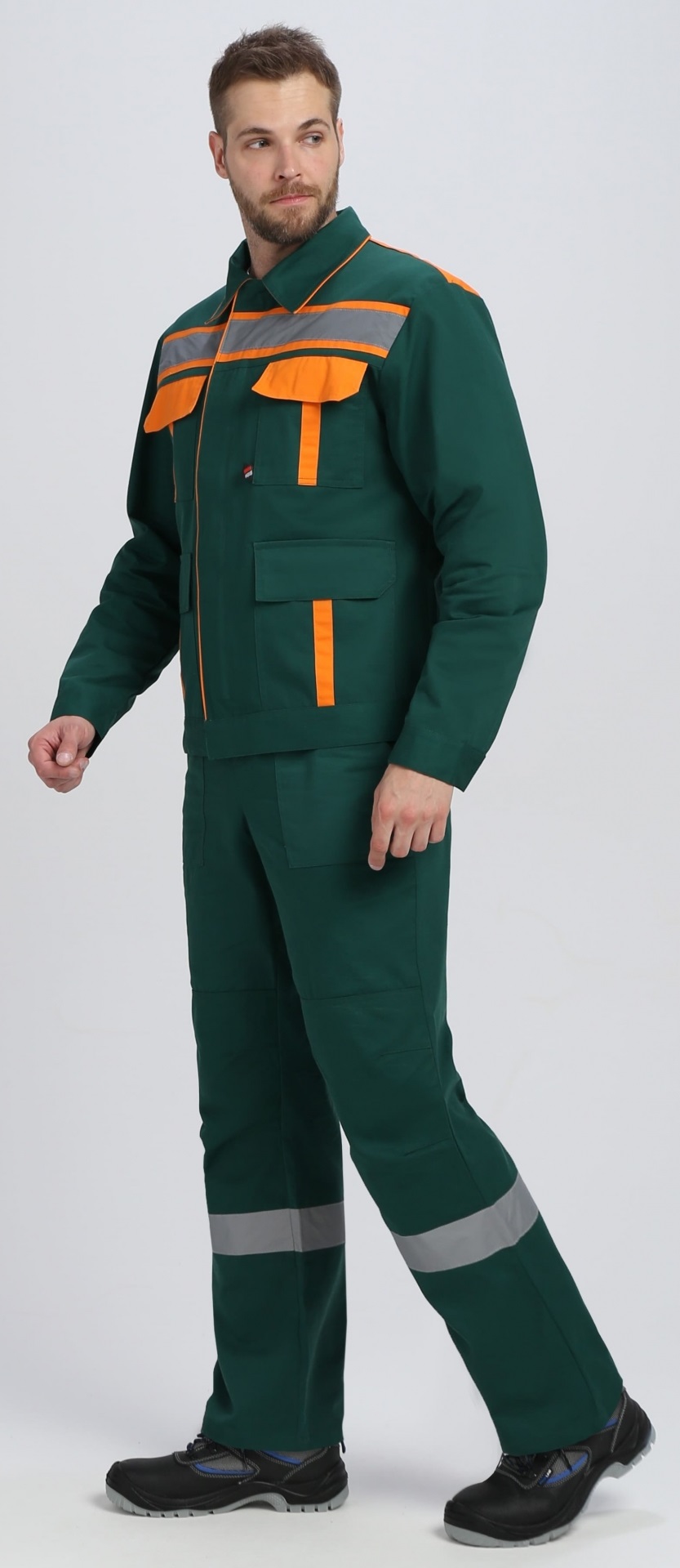 Костюм для ИТР СОП IMP с ПК (т.зеленый/оранжевый)