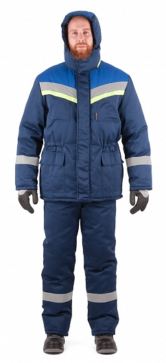 Костюм УРЕНГОЙ зимний 4 кл пояс с ПК (т.синий/василек)