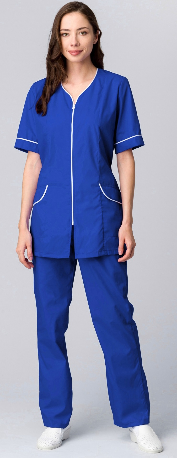 Костюм ВЕРА женский с БР (васильковый)