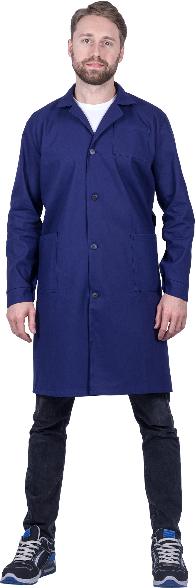 Халат ДИАГОНАЛЬ (синий)