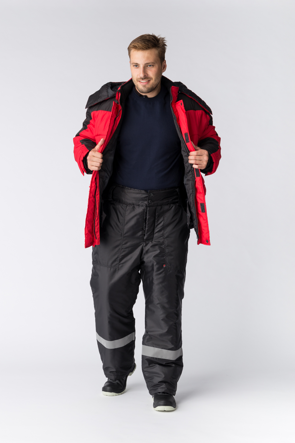 Куртка ЕВРОПА СН зимняя (красный/черный)