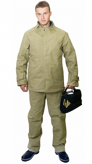 Костюм сварщика брезент 550 с БР (хаки)