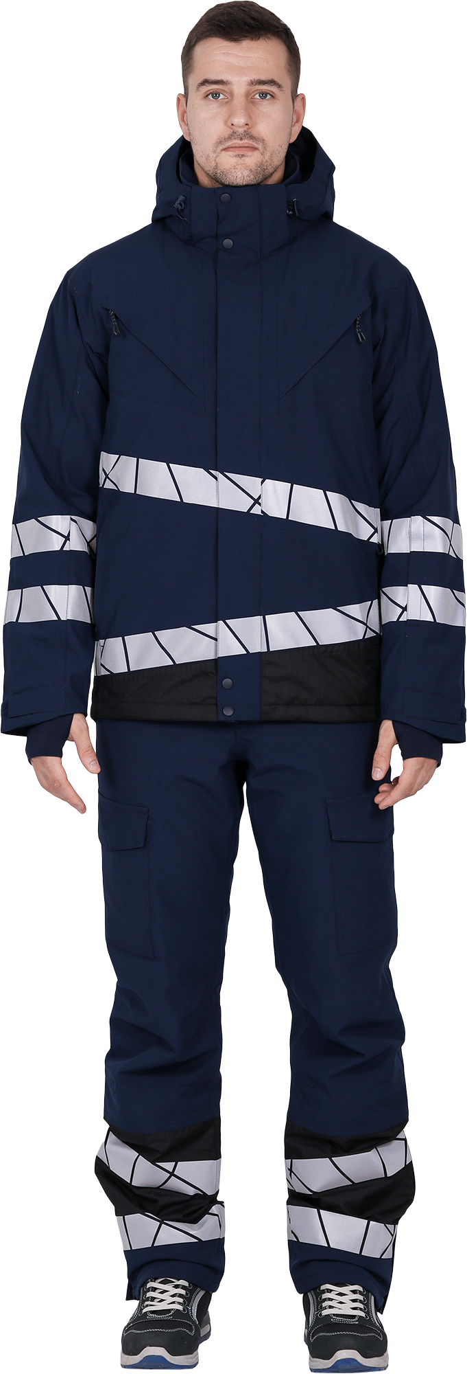 Куртка ACTIVE утепленная (синий/черный)