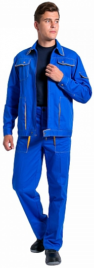 Костюм ЛИДЕР с БР (васильковый/желтый)