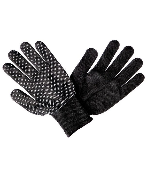 Перчатки нейлоновые с ПВХ ТОЧКА (черный)