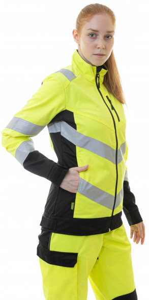 Куртка BRODEKS KS 229 сигнальная женская (желтый/черный)
