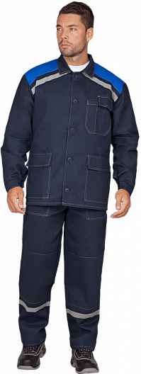 Костюм МОНТАЖ с БР (т.синий/василек)
