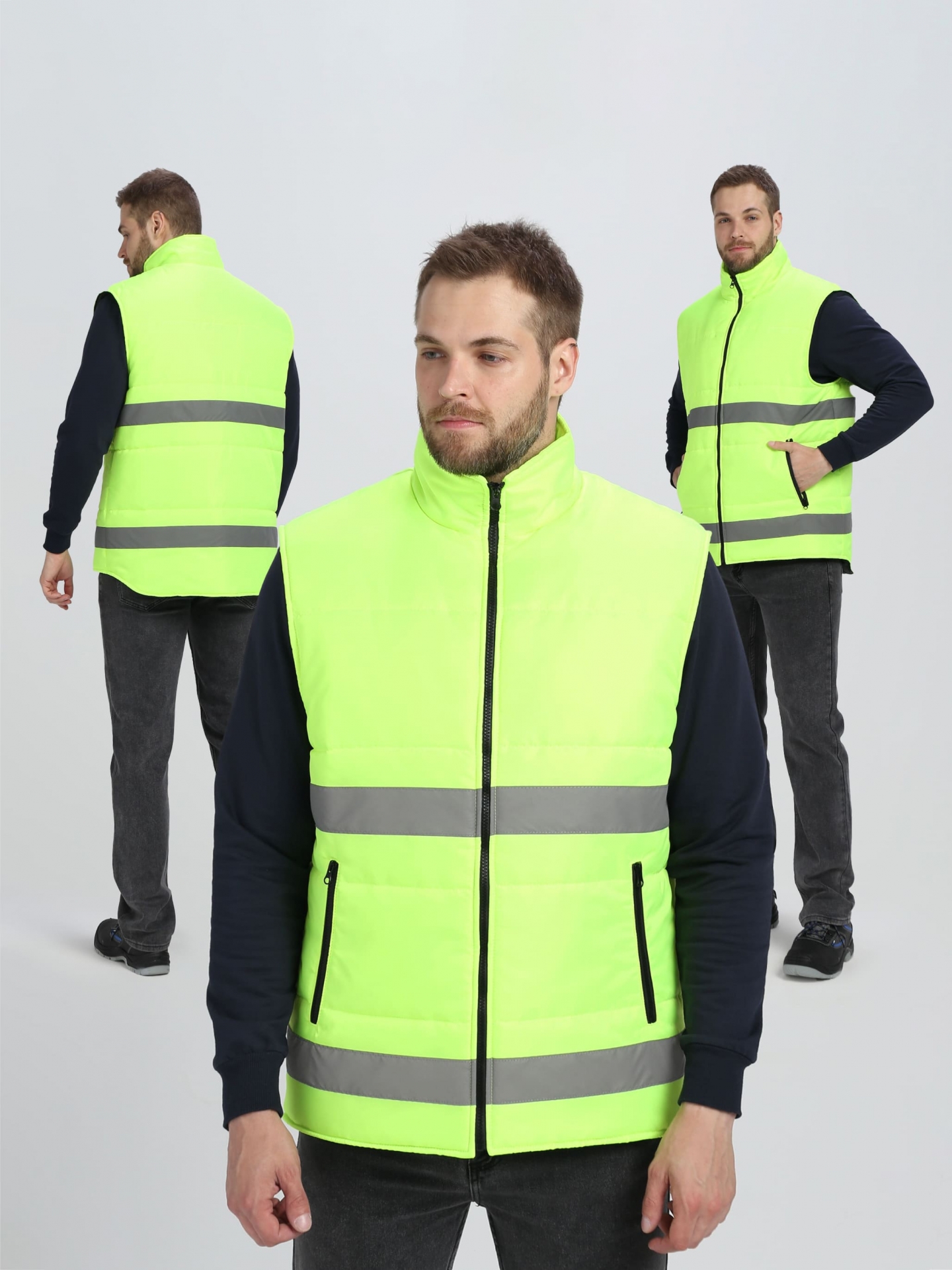 Жилет СПЕКТР СОП зимний (лимонный)