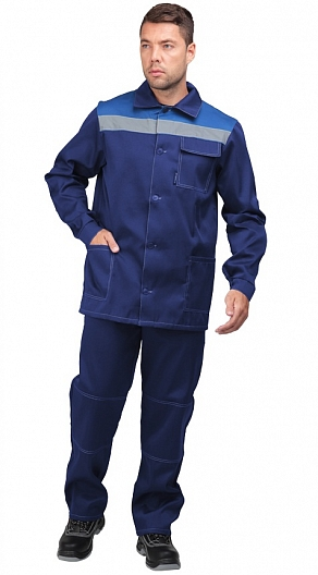Костюм ПРОФИ с БР (т.синий/васильковый)