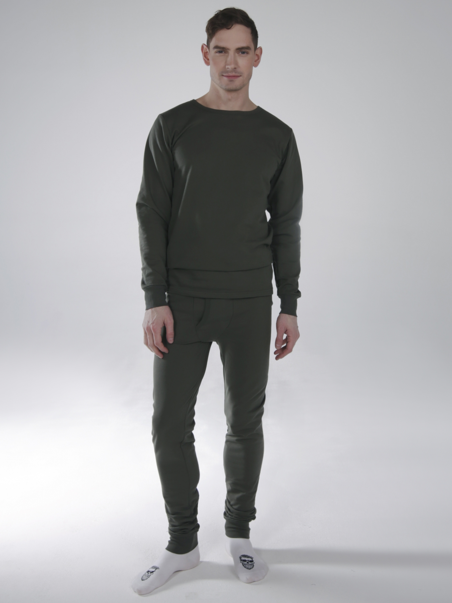 Белье трикотажное (оливковый)