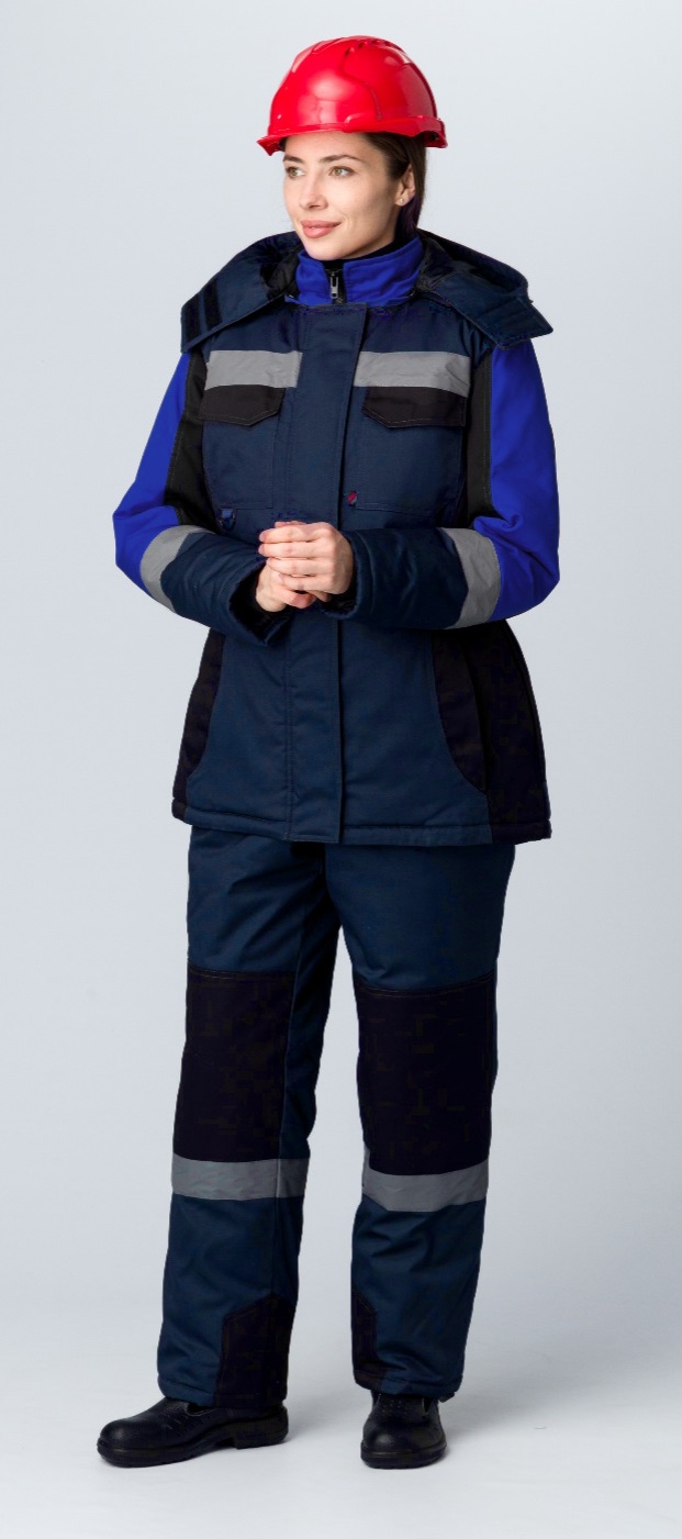Костюм ФАВОРИТ-МЕГА IMP женский зимний с ПК (т.синий/черный/васильковый)