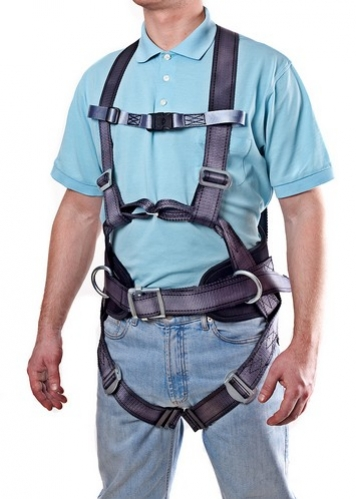 Привязь BG СПР-04, наплечные/набедренные лямки, высокий плотный кушак