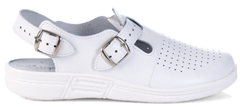 Сабо ALMI 8618-1-00101, 7359-09900 (7318-012101) ПУ нат. кожа (белый)