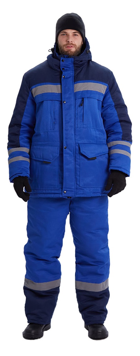 Костюм ЗИМНИК зимний с БР (василек/т.синий)
