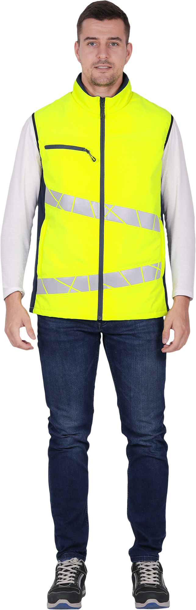 Жилет ACTIVE утепленный (желтый/синий)