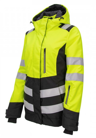 Куртка сигнальная BRODEKS KW 230 женская зимняя (желтый/черный)
