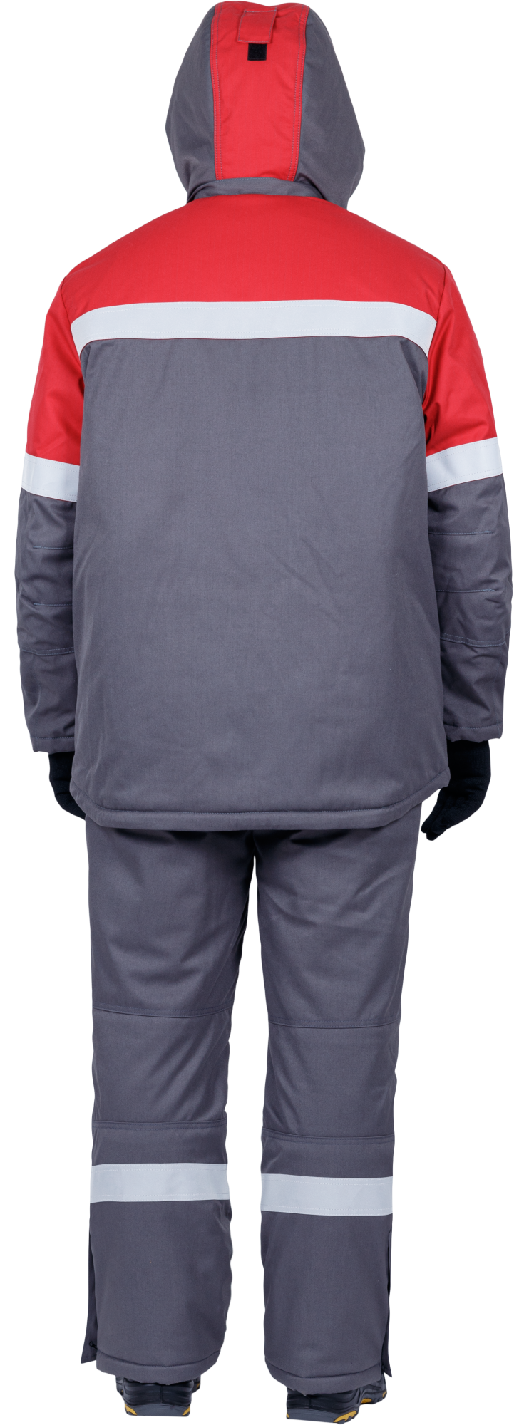 Костюм ЭЛЕКТРОСТОП ТЕРМО ЗЭТВ 62.5 зимний с БР (серый/красный)