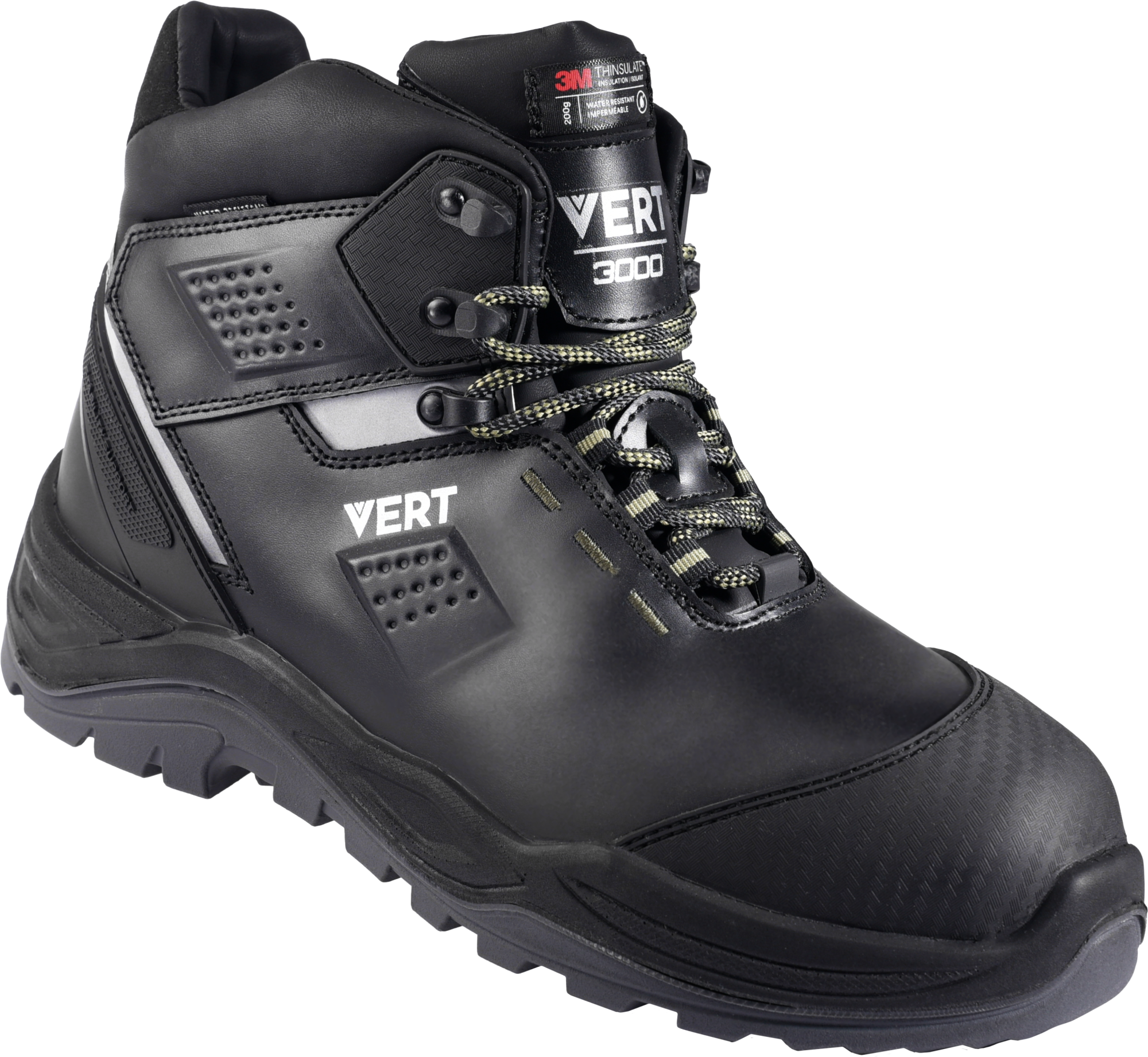 Ботинки VERT ПУ/ТПУ Thinsulate® шерст.мех с КП и КС (черный)