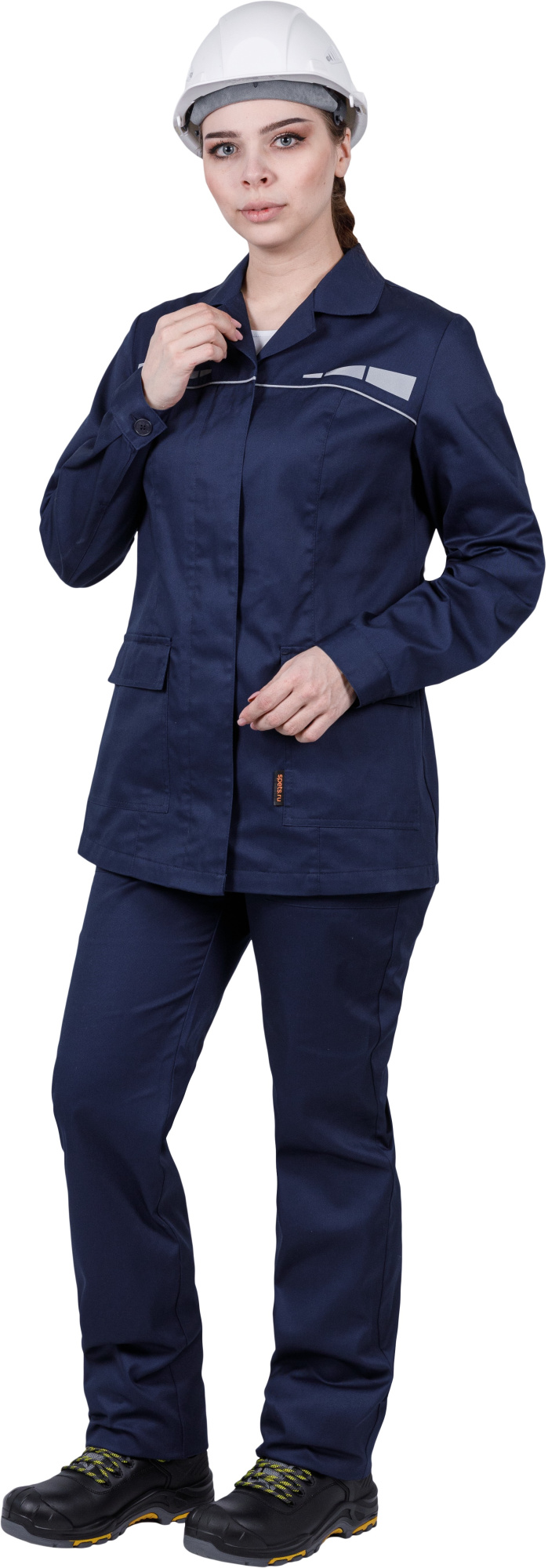 Костюм ОПЕРАТОР женский с БР (т.синий)