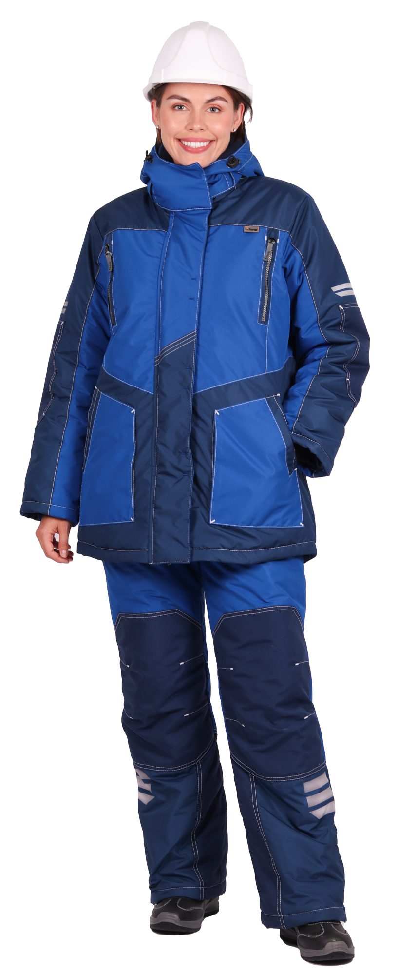 Куртка ЭДВАНС зимняя женская (синий/васильковый)