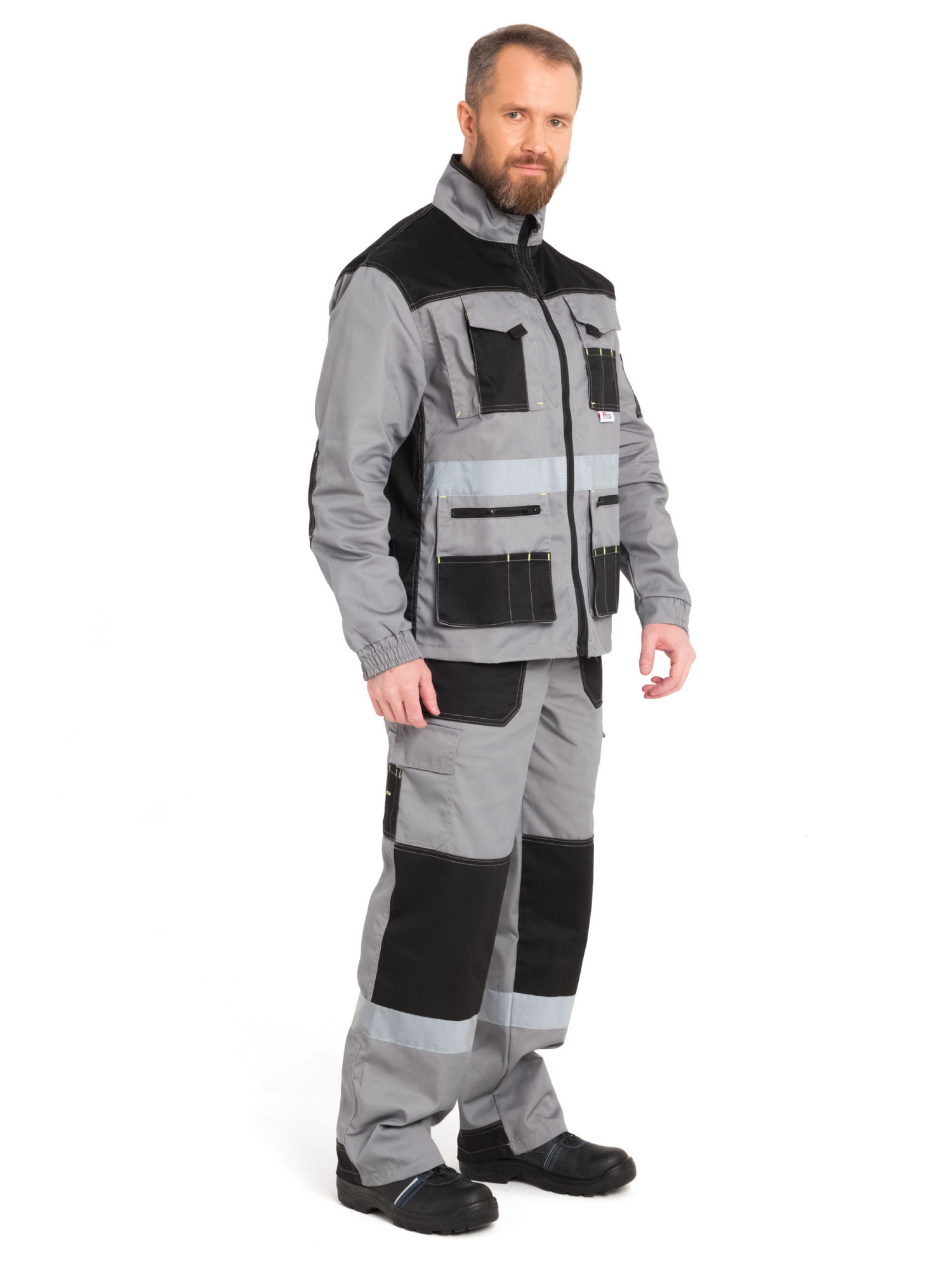 Костюм КАНЗАС с СОП с ПК (серый/черный)