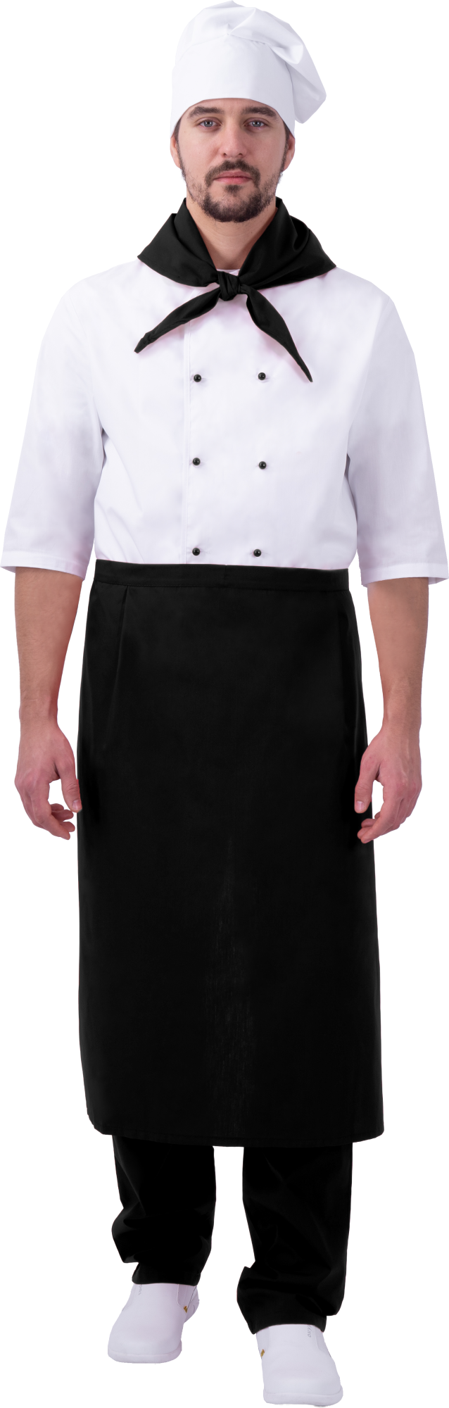Костюм ШЕФ-ПОВАР (белый/черный)
