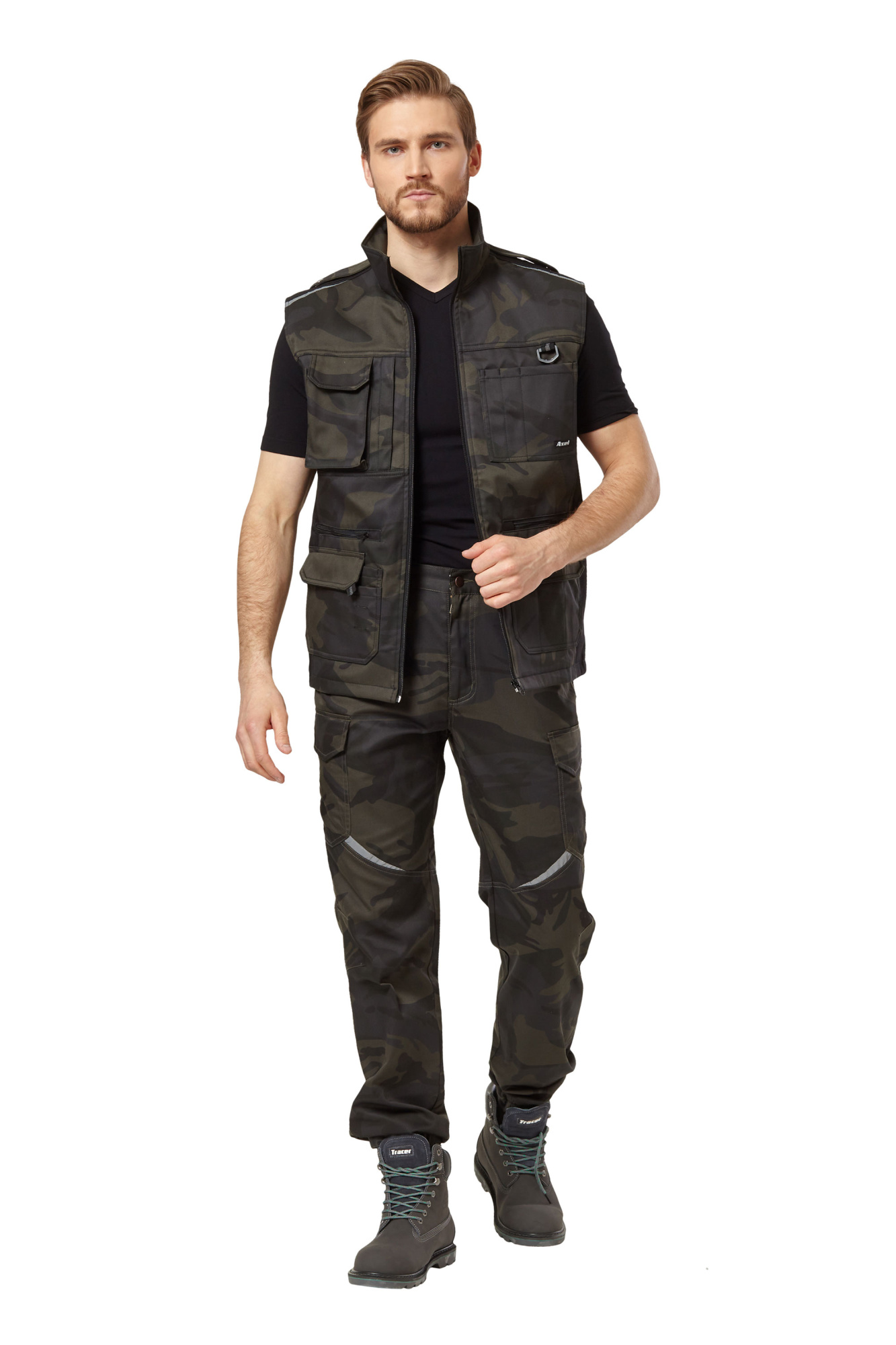 Жилет АКСЕЛЬ (хаки/черный)