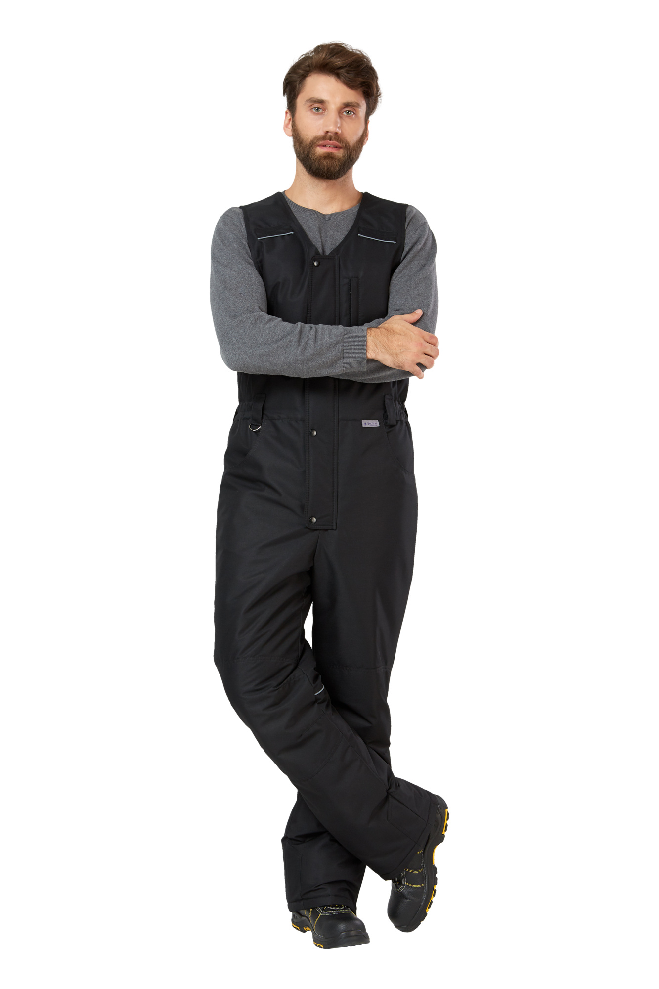 Полукомбинезон ДЭЛФ зимний (черный)