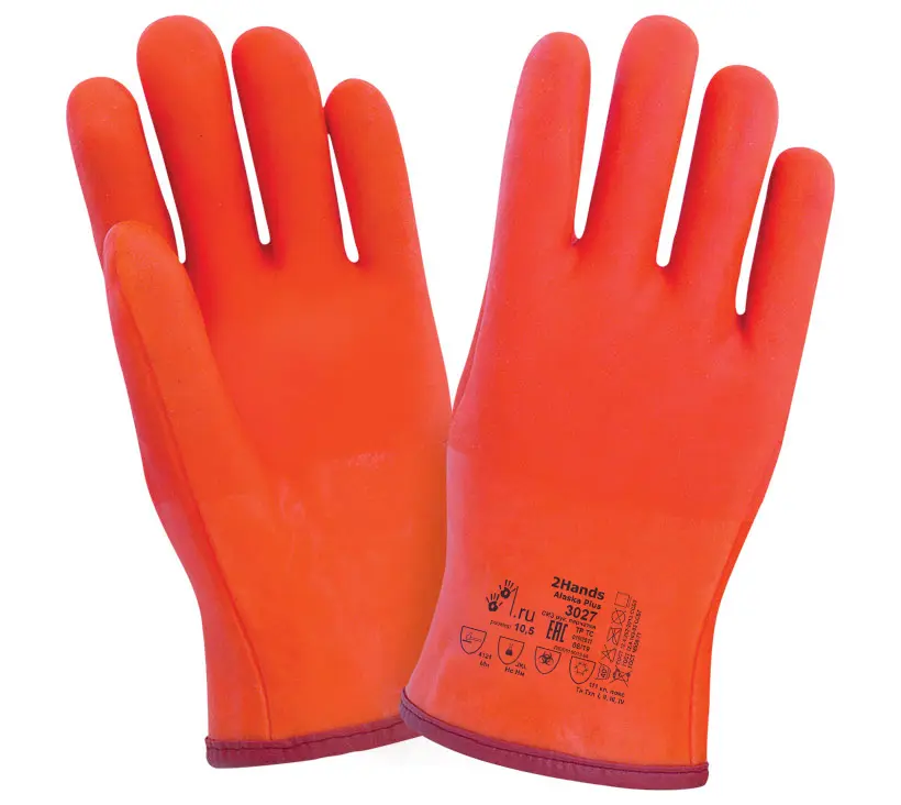 Перчатки 2HANDS ALASKA PLUS 3027 c ПВХ