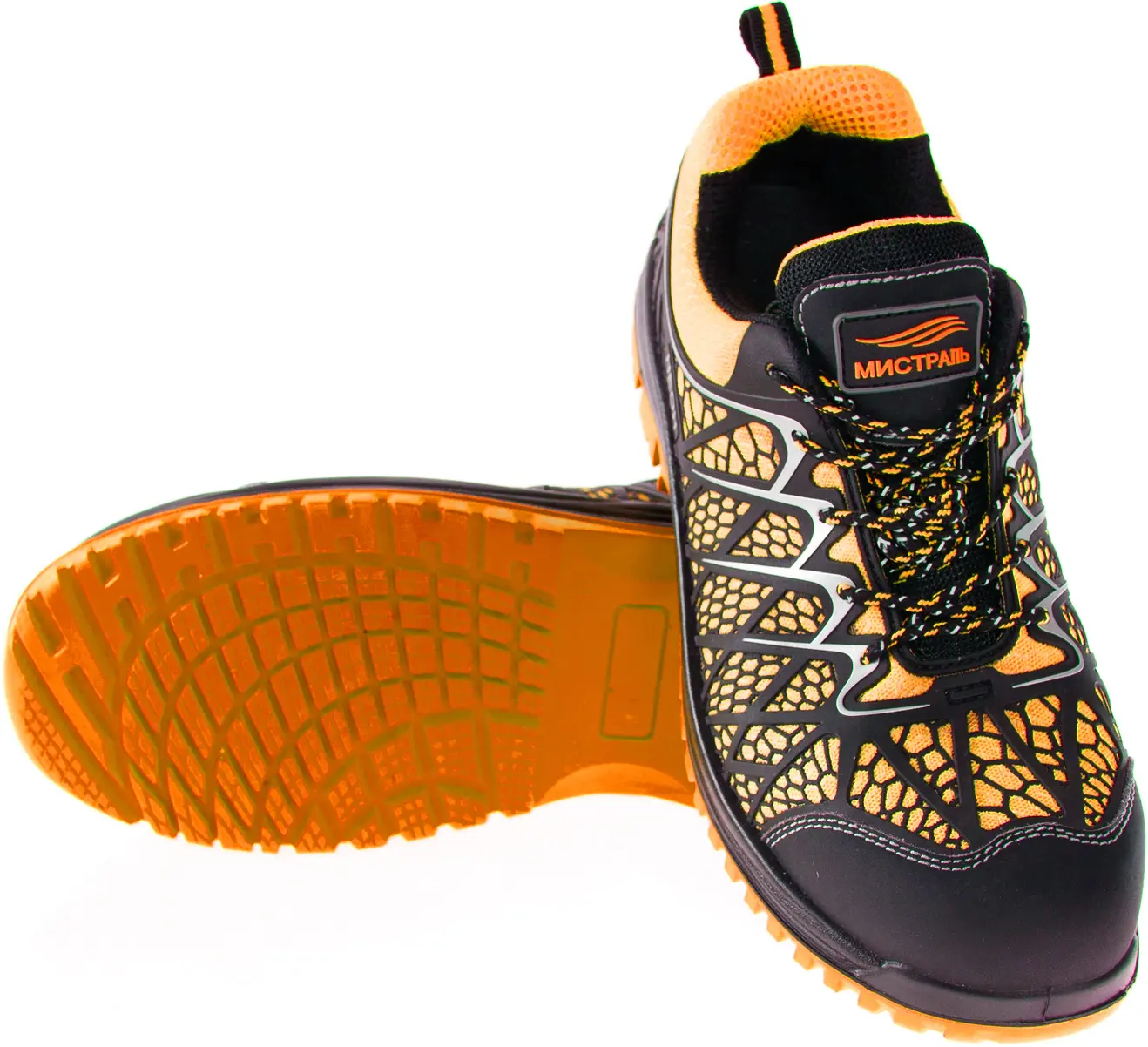 Кроссовки МИСТРАЛЬ-НЕОН PT2-C-O ПУ-ТПУ с ПКП и АС (оранжевый)