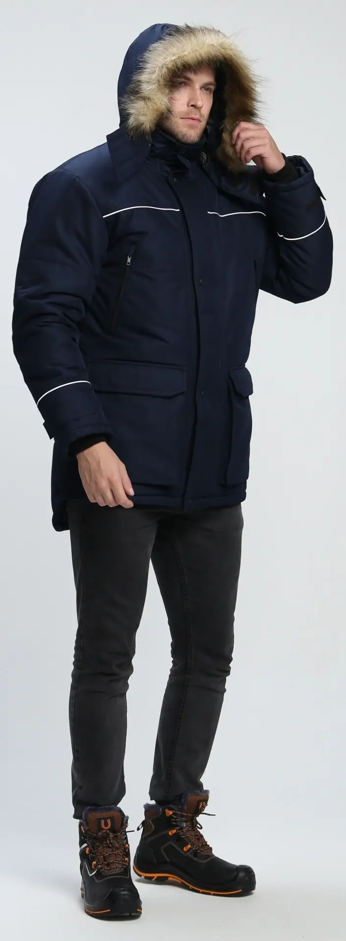 Куртка АЛЯСКА-ЛЮКС зимняя (т.синий)