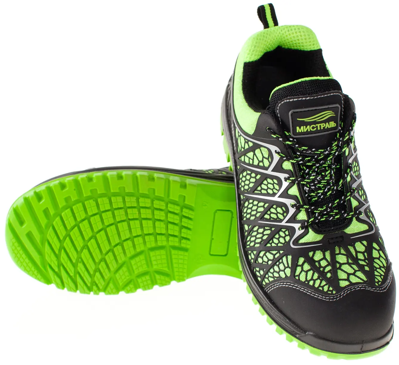 Кроссовки МИСТРАЛЬ-НЕОН PT2-C-L ПУ-ТПУ с ПКП и КС (лимонный)