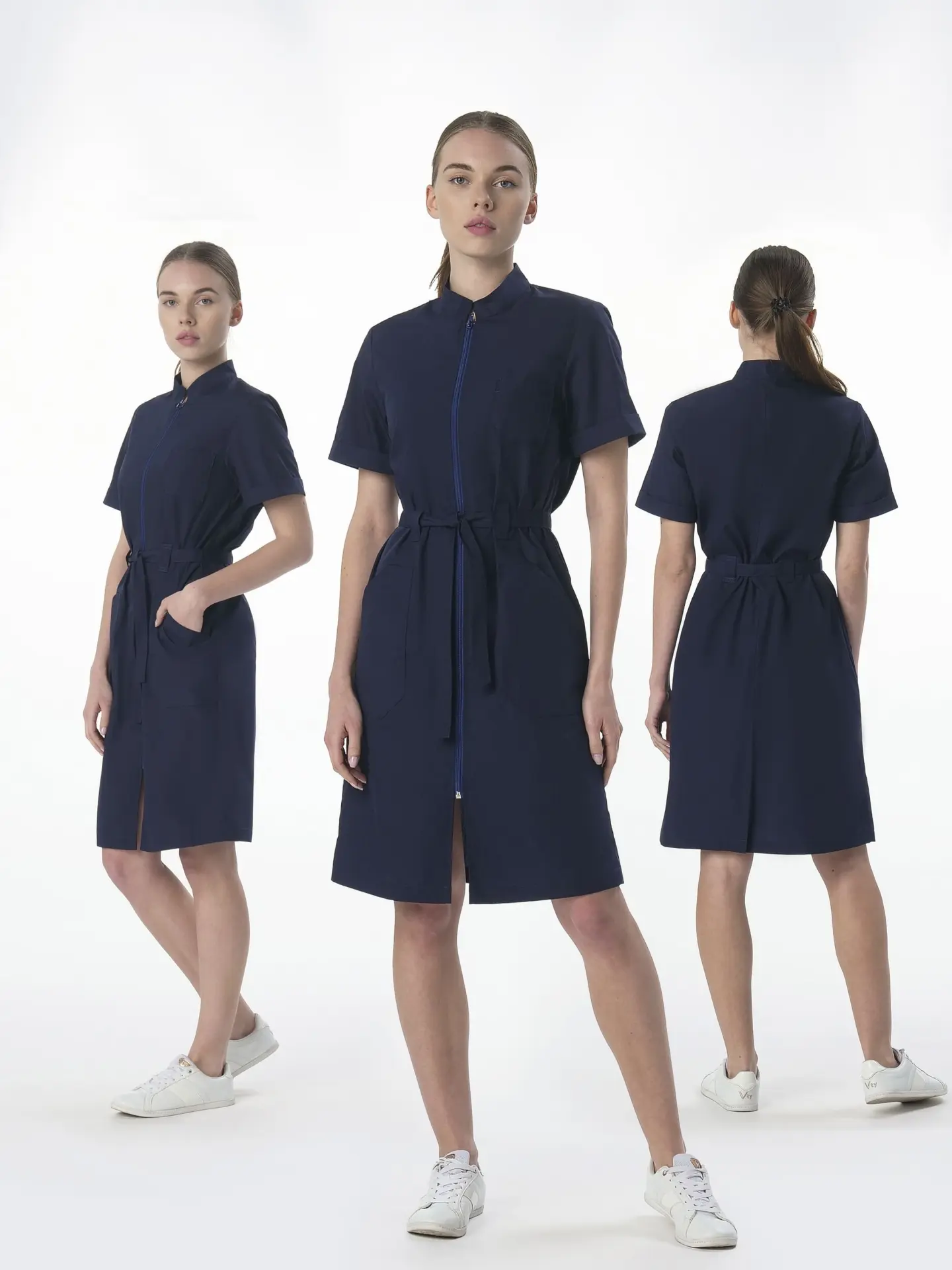 Халат MEDLINE САНСАРА-005 женский (т.синий)