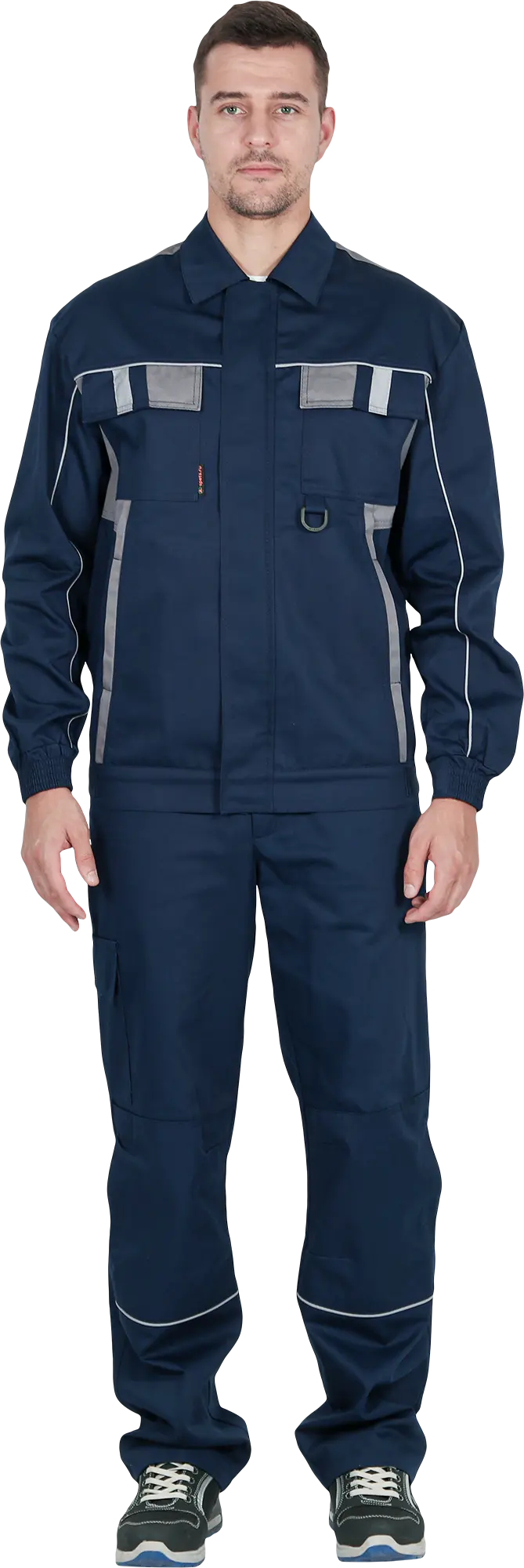 Костюм КОНФОРМ ИМПОРТ с БР (т.синий/серый)