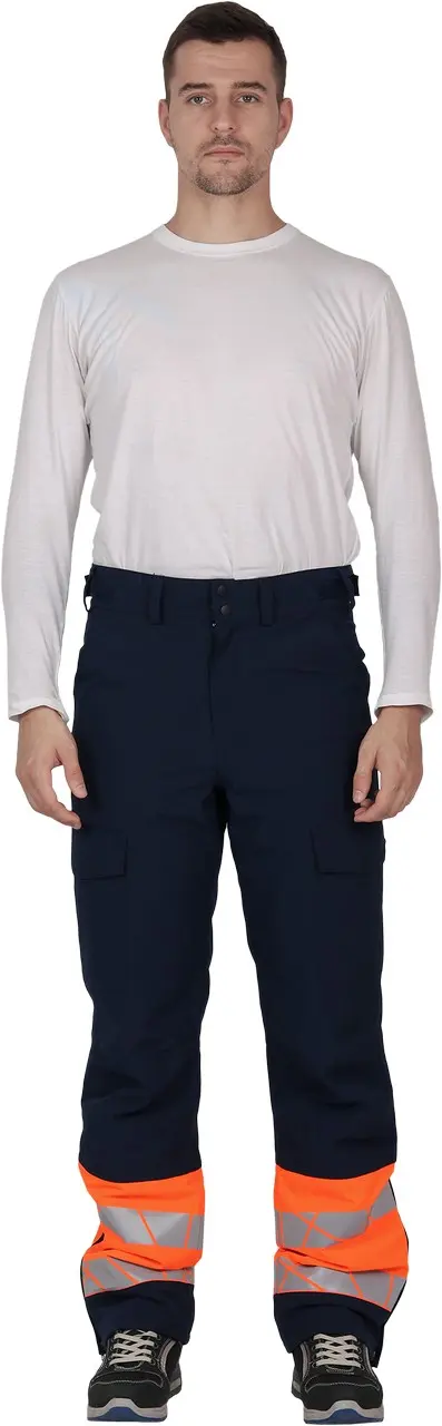 Брюки ACTIVE зимние (синий/оранжевый)