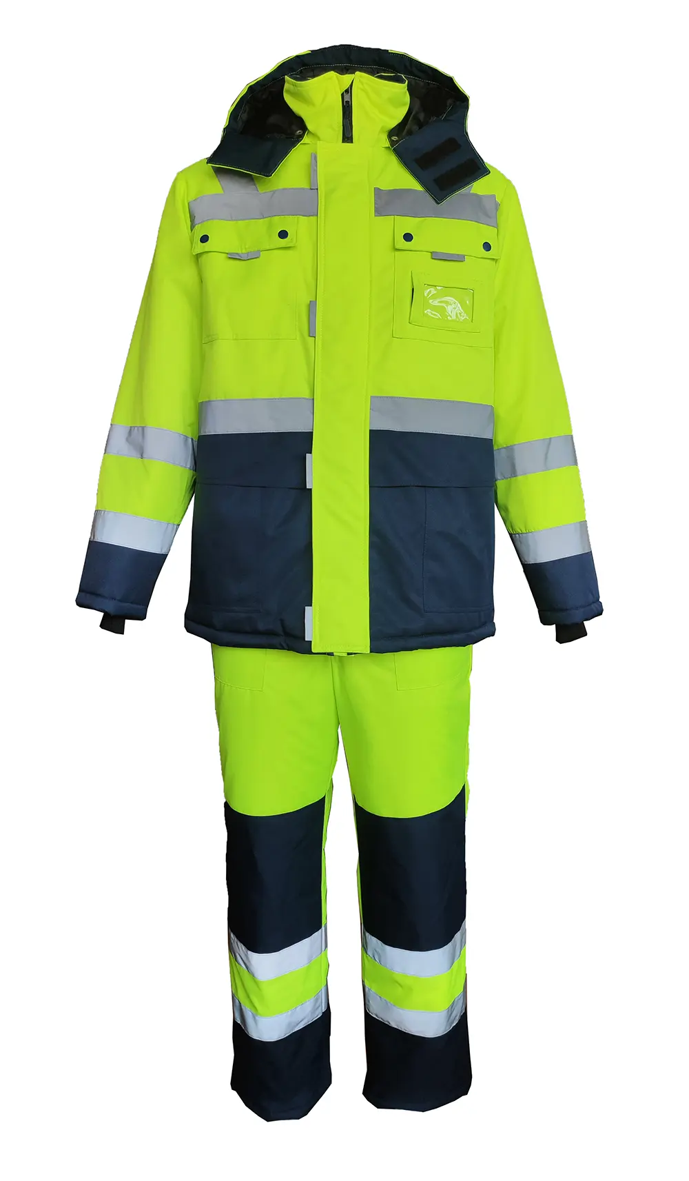 Костюм НОРДИК зимний с ПК (лимонный/т.синий)