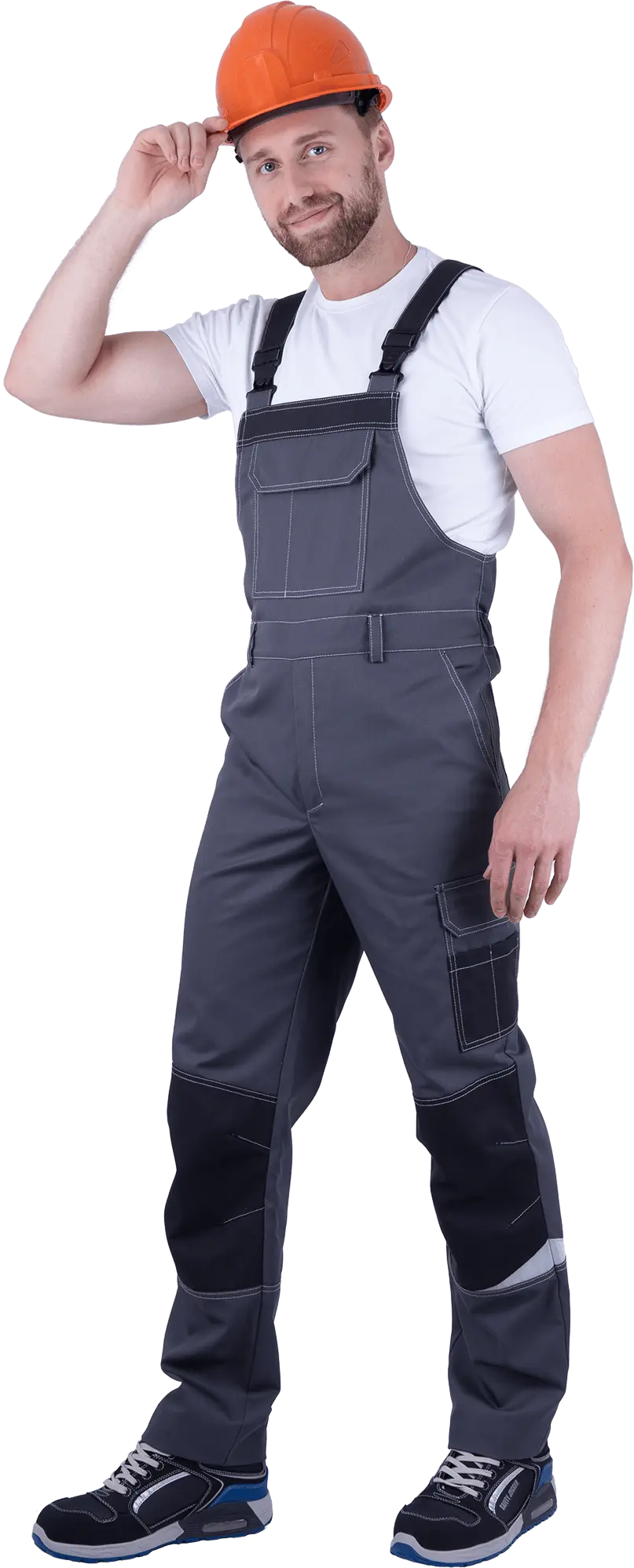 Полукомбинезон ТУРБО SAFETY (серый/т.серый)