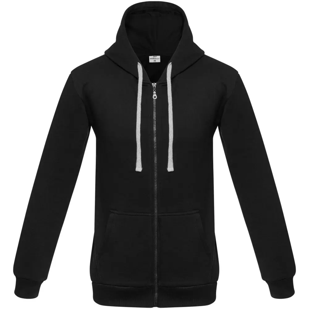 Толстовка UNIT SIVERGA HEAVY на молнии с капюшоном (черный)