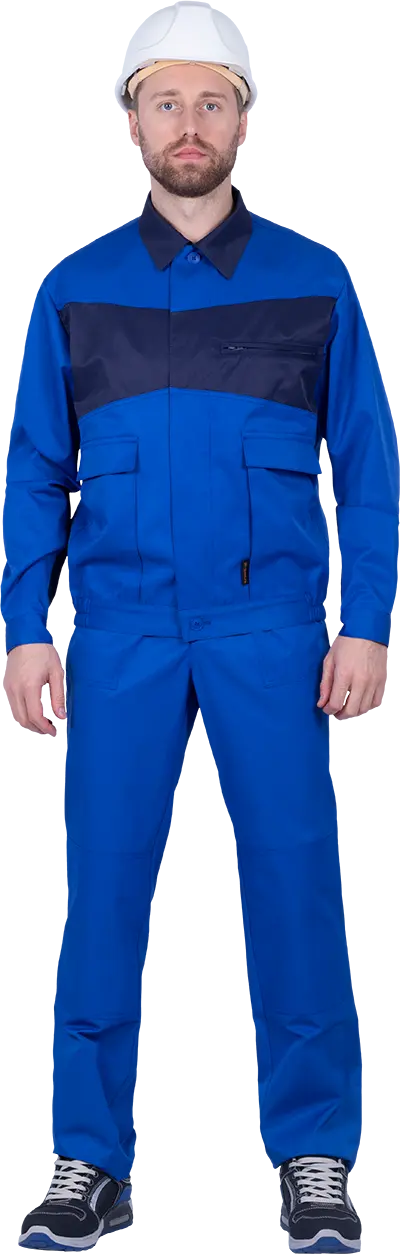 Костюм СПЕЦИАЛИСТ-1 с БР (васильковый/т.синий)