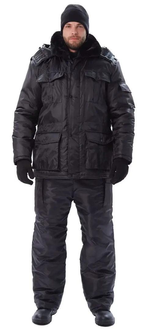 Куртка охранника зимняя (черный)