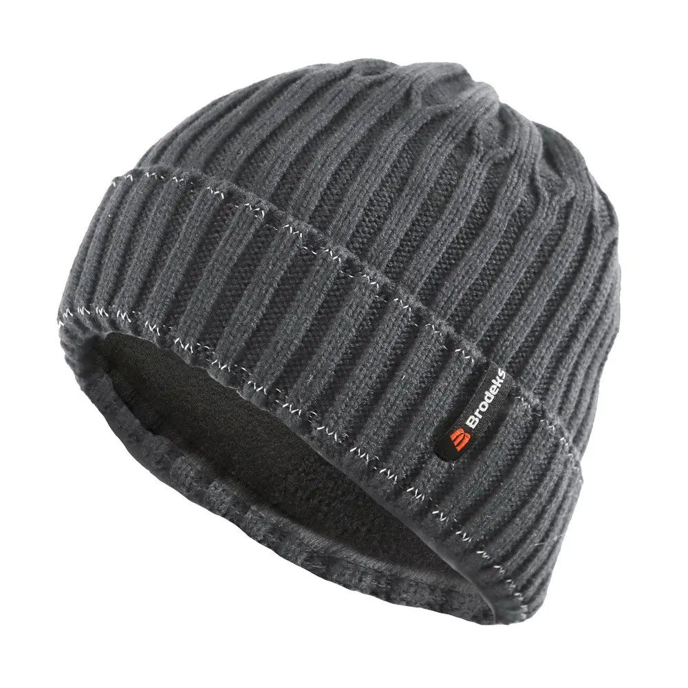 Шапка BRODEKS REGULAR FLEECE LINING (т.серый)