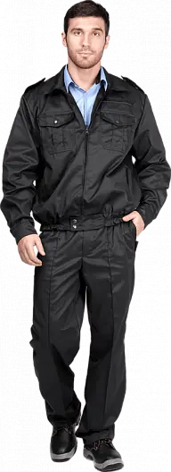 Костюм ОХРАНА с БР (черный)