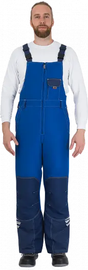 Полукомбинезон ЭДВАНС зимний (синий/васильковый)