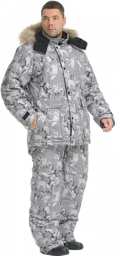 Костюм ХАНТЕР зимний с ПК (серый)