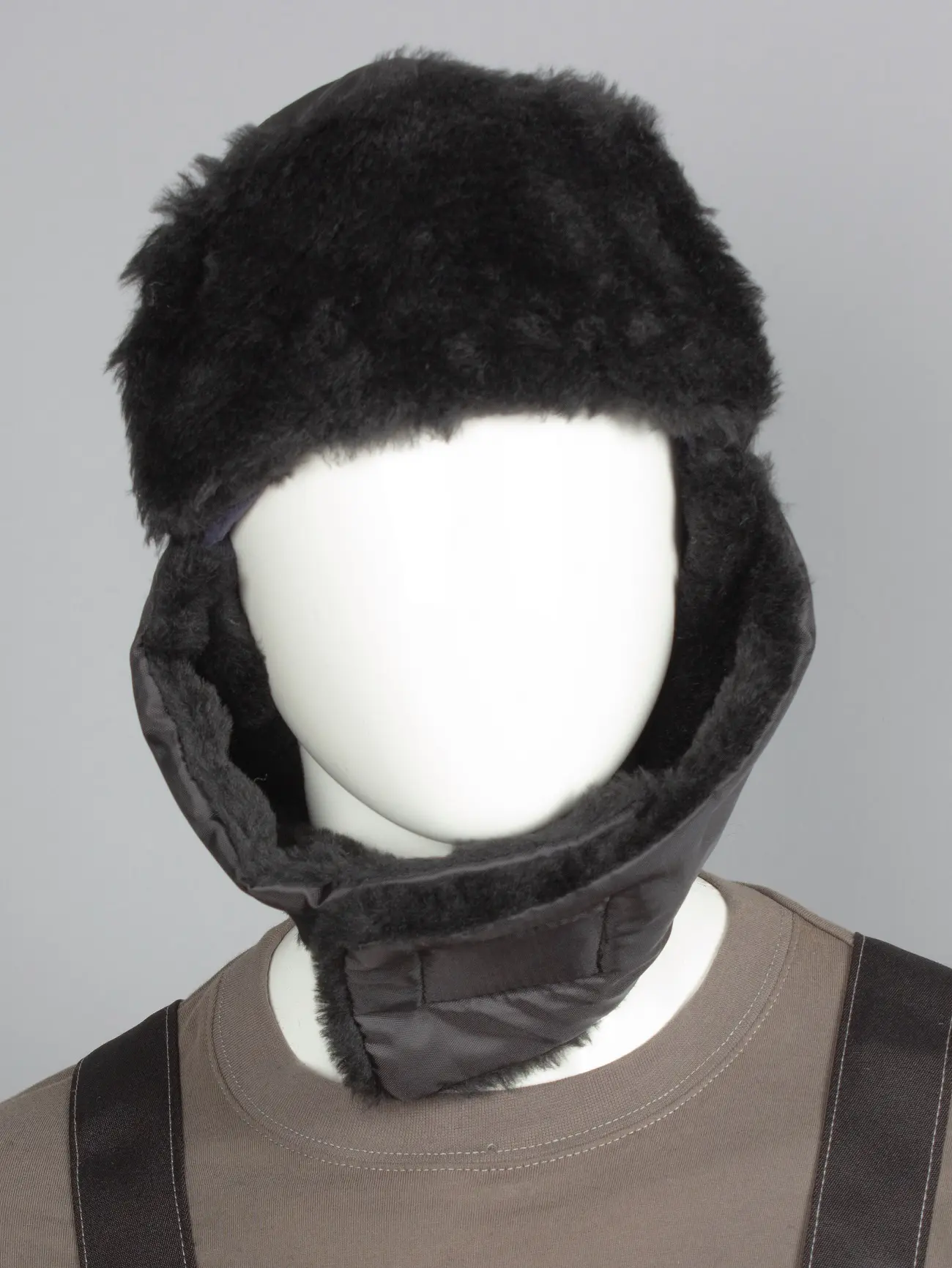 Шапка-ушанка ЕВРО (черный)