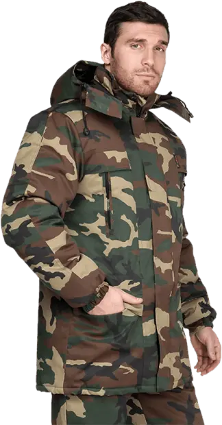 Куртка ТУРИСТ зимняя (кмф зелёный)