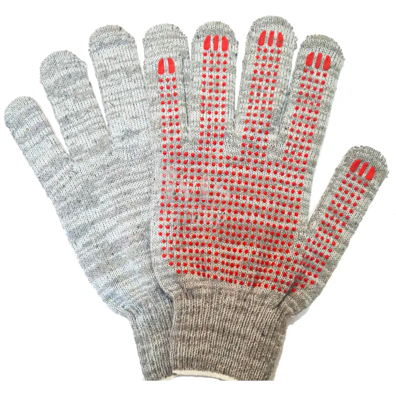 Перчатки х/б с ПВХ 5 нит 10-й класс (меланж)