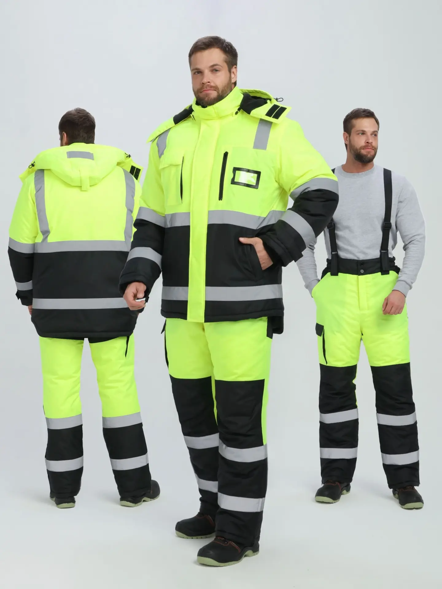 Костюм PROFLINE SPECIALIST зимний сигнальный с БР (желтый/черный)